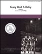 Mary Had a Baby TTBB choral sheet music cover